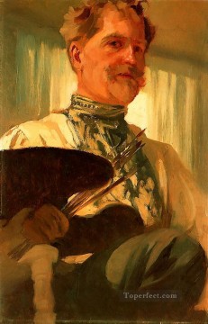 アルフォンス・ミュシャ Painting - 自画像 1907 年 チェコ アール ヌーボー アルフォンス ミュシャ